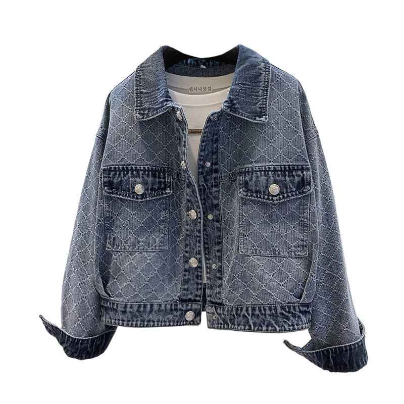 Womens Lightweight Outerwear Retro Biker Jacket Top