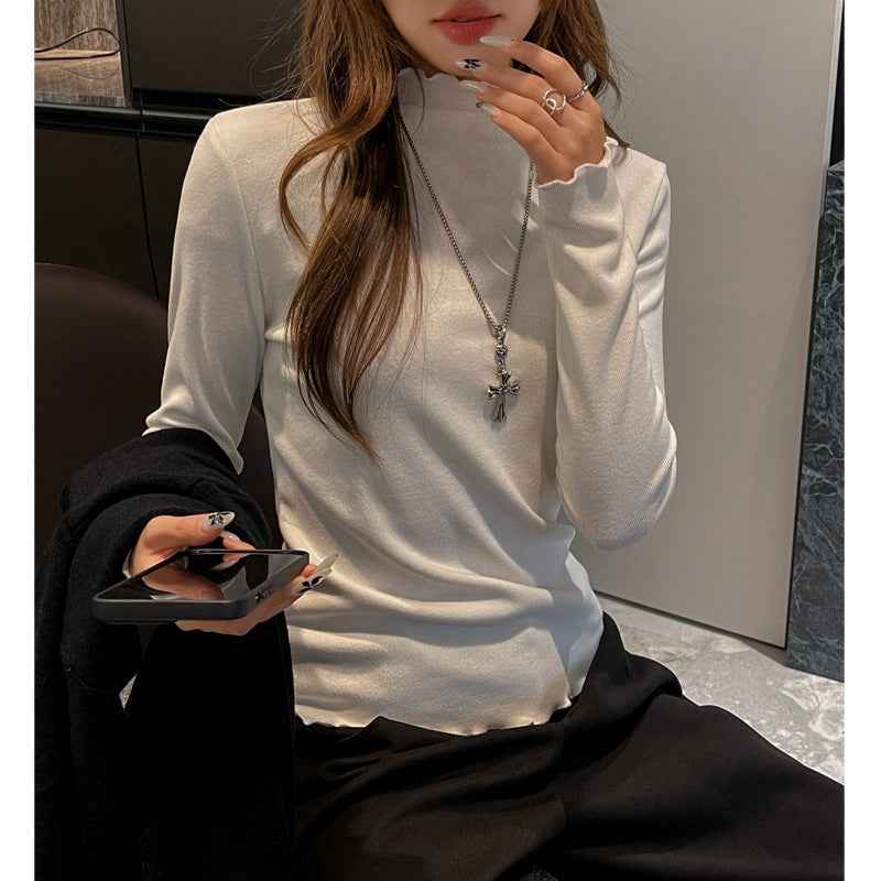 A Mock-neck Top Can Be Worn As An Outer Layer