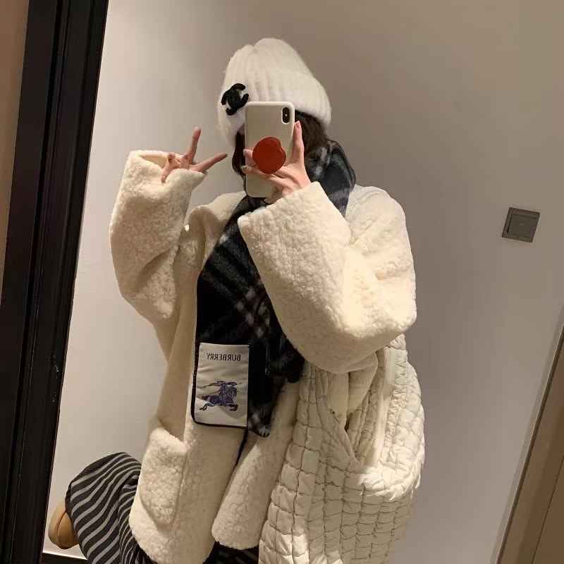 Sheepskin Coat Womens Autumnwinter Plush Top