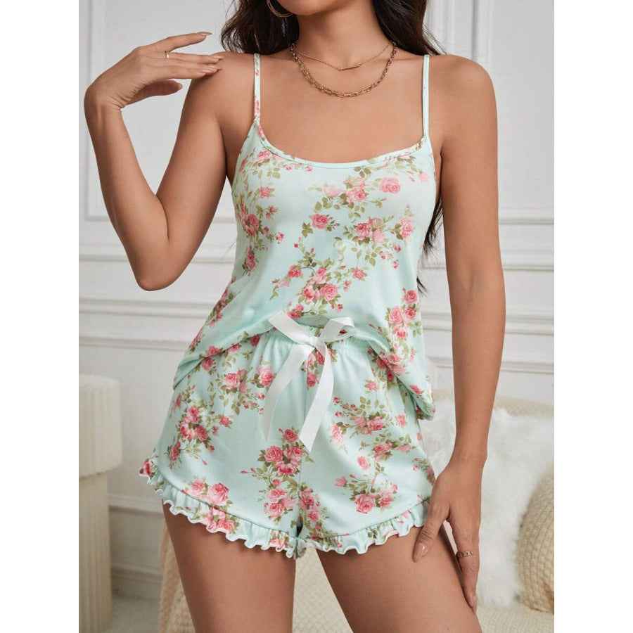 European And American-style Strap Shorts Womens Loungewear