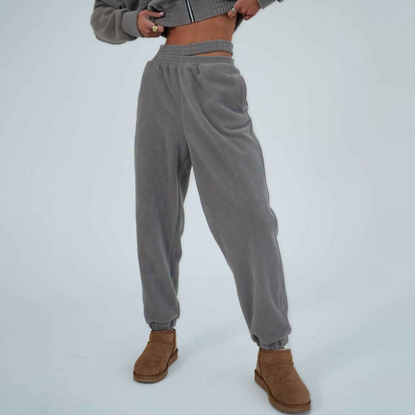 Y2G Women'S Hot Girl Double Pants Sweater Suit Two-Piece Set